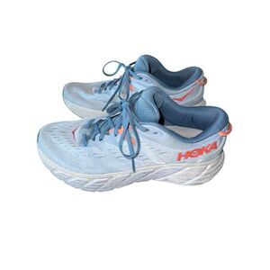 Hoka One One Size 11B Gaviota 4 Blue Fog Running Walking Tennis Shoes